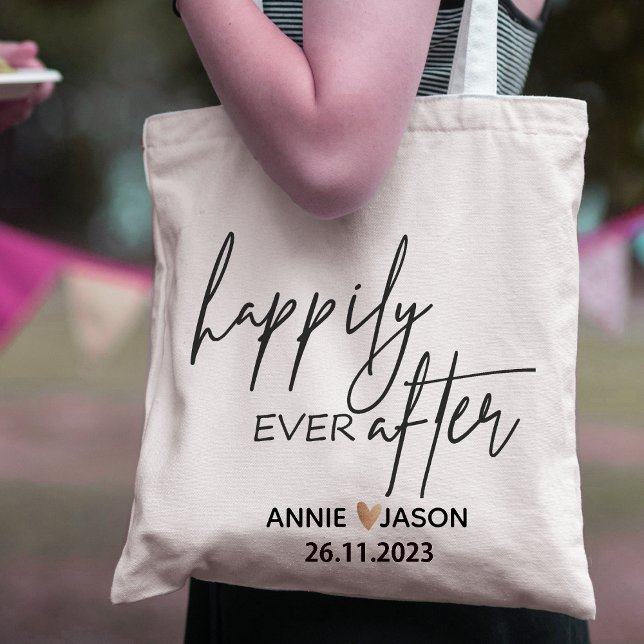 Tote Bag Heureux toujours après Mariage (Créateur téléchargé)