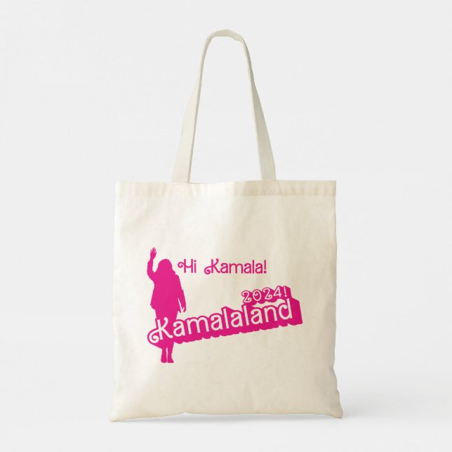 Tote Bag "Hi Kamala" - Budget Fourre-tout (slogan B) (Dos)