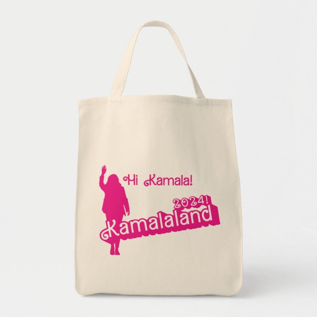 Tote Bag "Hi Kamala" - Grocery Fourre-tout (slogan B) (Devant)