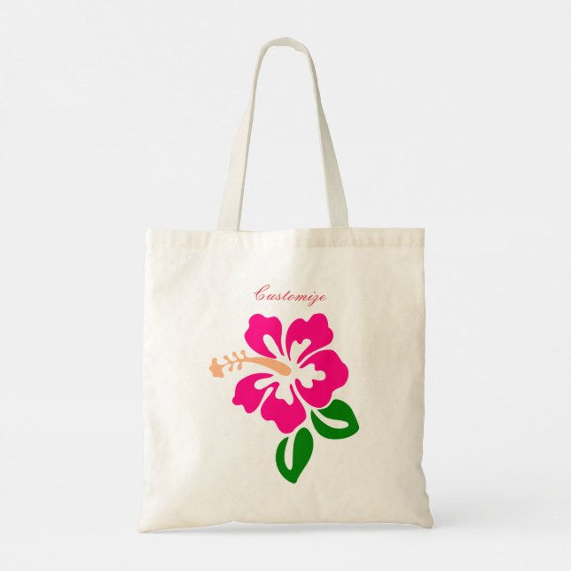 Tote Bag Hibiscus rose tropical Thunder_Cove (Dos)