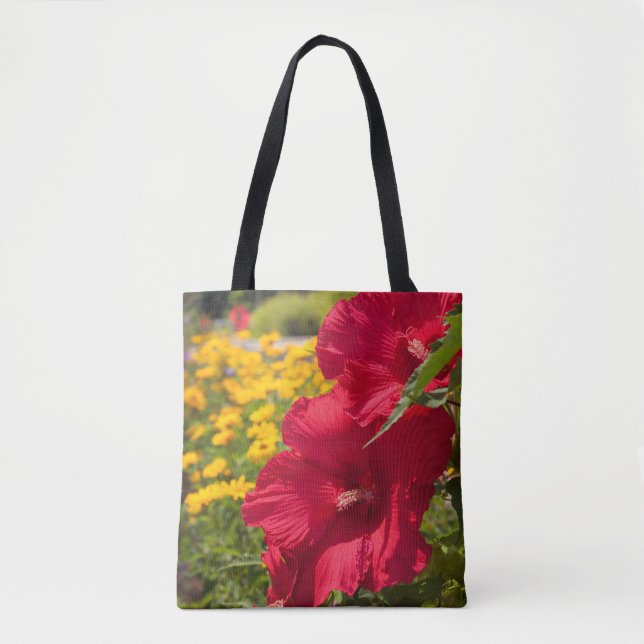 Tote Bag Hibiscus rouge (Devant)