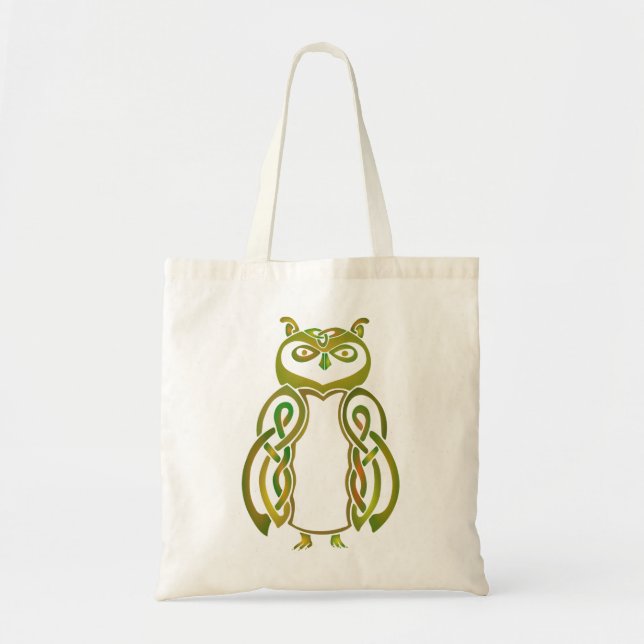 Tote Bag Hibou celtique (Devant)