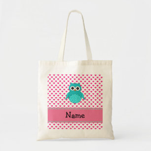 Tote Bag Hibou mignon nommé personnalisé