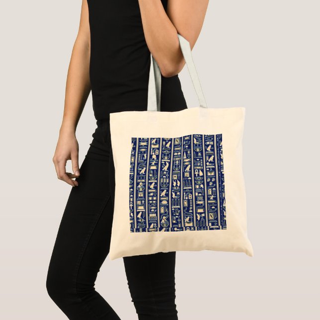 Tote Bag hiéroglyphes anatomie - anatomie - hiéroglyphes -  (Devant (produit))