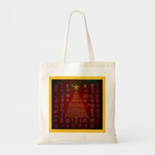 Tote Bag Hiéroglyphes égyptiens de Noël 1