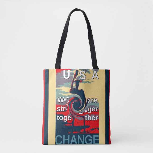 Tote Bag Hillary nous sommes plus forts ensemble (Devant)
