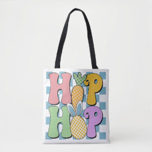 Tote Bag Hip Hop à carreaux rétro
