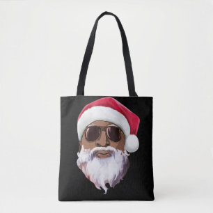 Tote Bag Hip hop noir Santa Claus nouveauté Africain Amér
