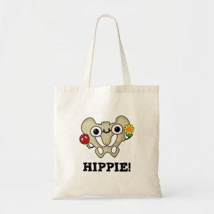Tote Bag Hippie Funny Hip Bone Pun