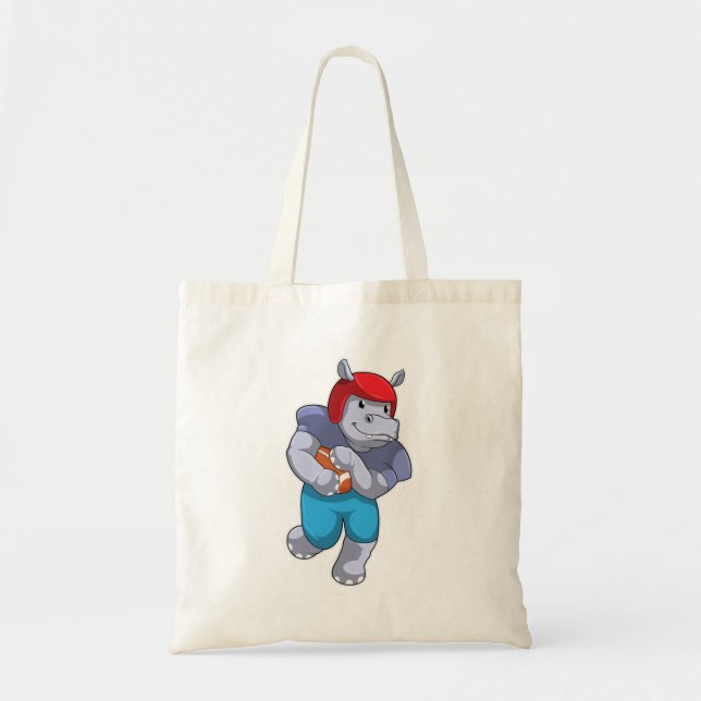 Tote Bag Hippo à Football Sports (Devant)