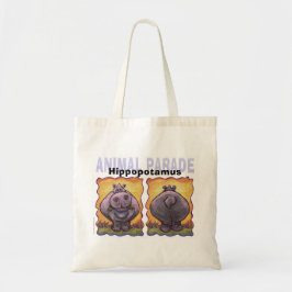 Tote Bag Hippopotame de têtes et de queues