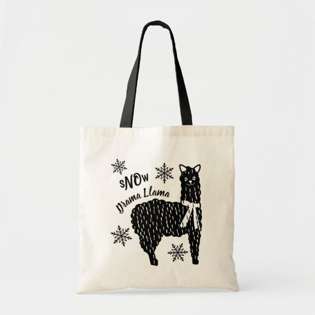 Tote Bag Hiver Dama Llama (Devant)