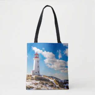 Tote Bag Hiver du phare en crique de Peggy, la