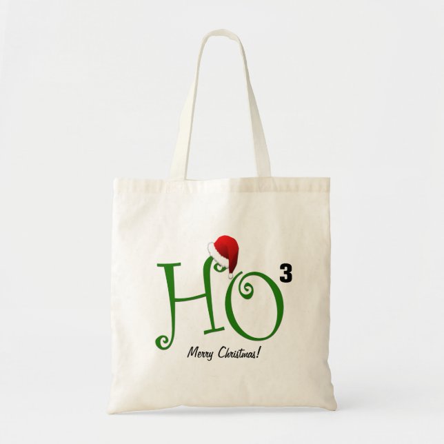 Tote Bag Ho Ho Ho !  Joyeux Noël (Devant)
