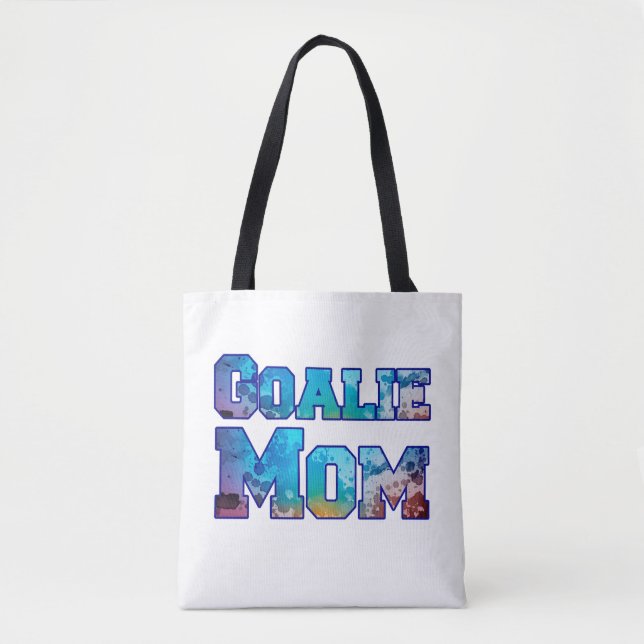 Tote Bag Hockey Goalie Maman Aquarelle (Devant)