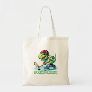 Tote Bag Hockeysaurus Dinosaure Hockey sur Glace Amateurs d