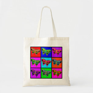 Tote Bag holiES - Papillons psychédéliques Mosaïque