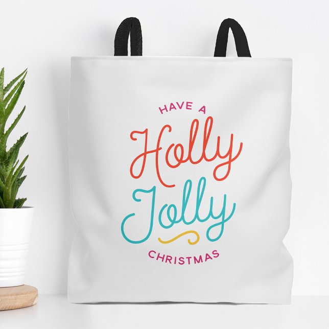 Tote Bag Holly Jolly Christmas (Créateur téléchargé)