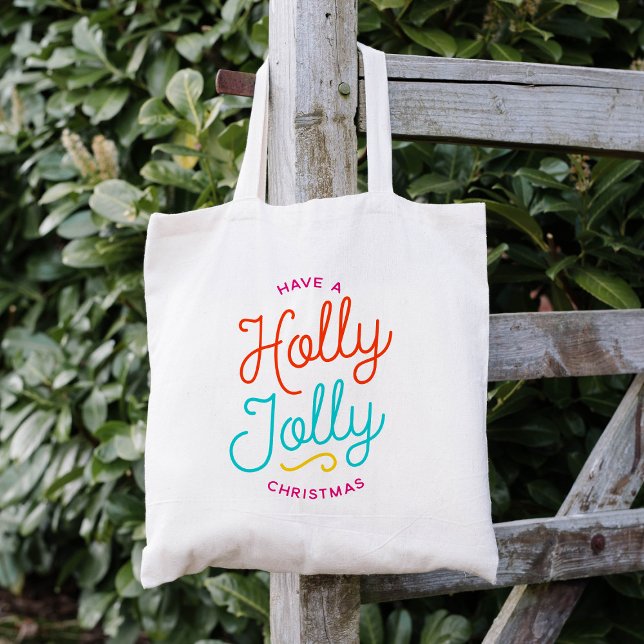 Tote Bag Holly Jolly Christmas (Créateur téléchargé)