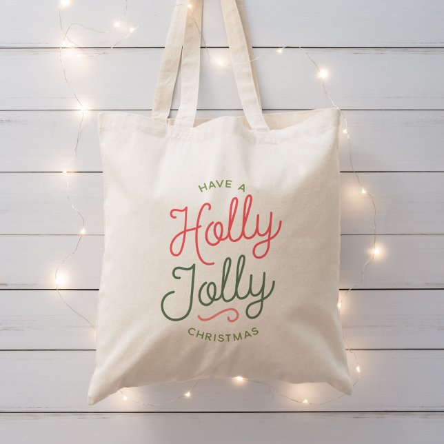 Tote Bag Holly Jolly Christmas (Créateur téléchargé)