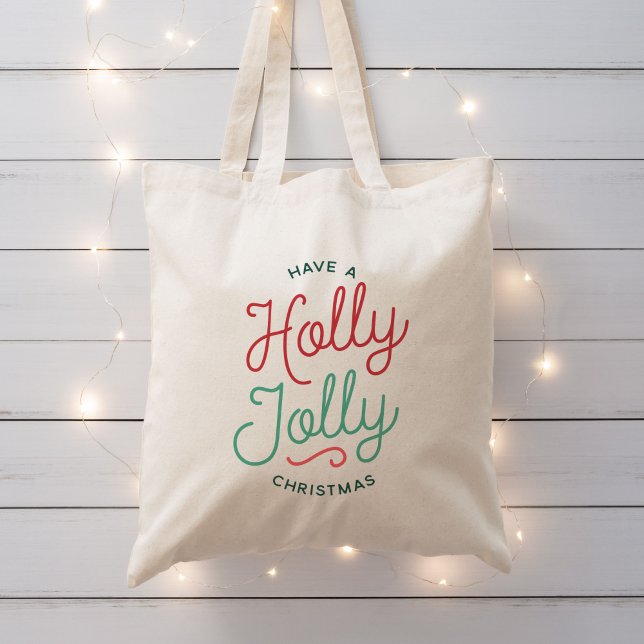 Tote Bag Holly Jolly Christmas (Créateur téléchargé)