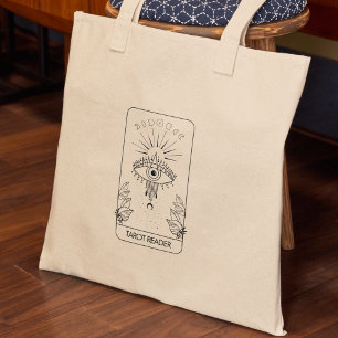 Tote Bag Holographie du Tarot céleste oculaire mystique