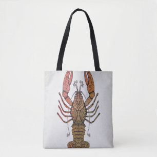 Tote Bag Homard de style de Zentangle
