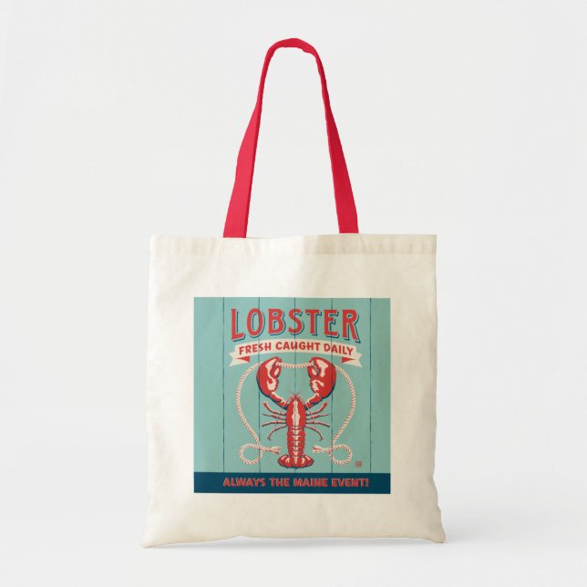 Tote Bag Homard frais pris tous les jours | Maine (Devant)