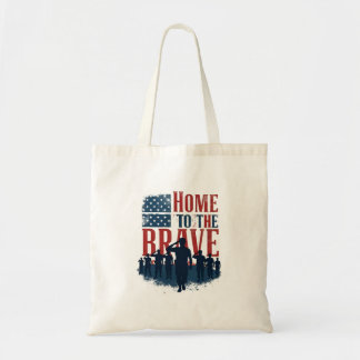 Tote Bag Home of the Brave Salute Tee