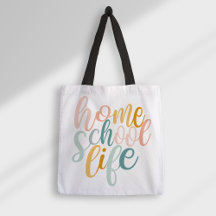 Homeschool Life Pastel Rainbow Colonnes Signature