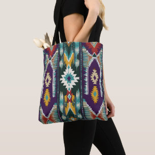 Tote Bag Hommage Abstrait des Amérindiens S9