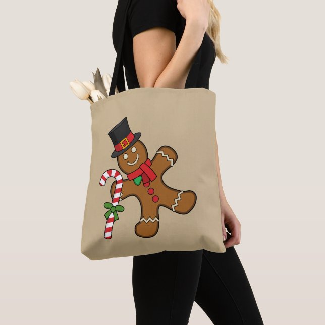 Tote Bag Homme de pain d'épice (De près)