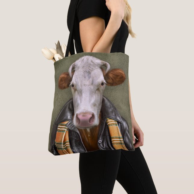 Tote Bag Homme de vache (De près)