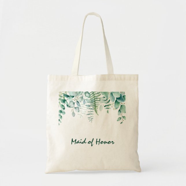 Tote Bag Homme mariage vert eucalyptus vert vert (Devant)