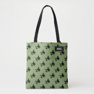 Tote Bag Homme qui cuisine - Préparation alimentaire - init