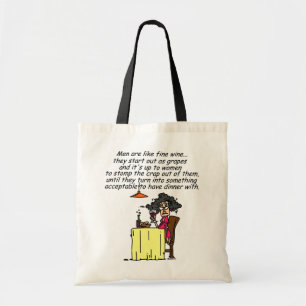 Tote Bag Hommes et FIne Humour de vin