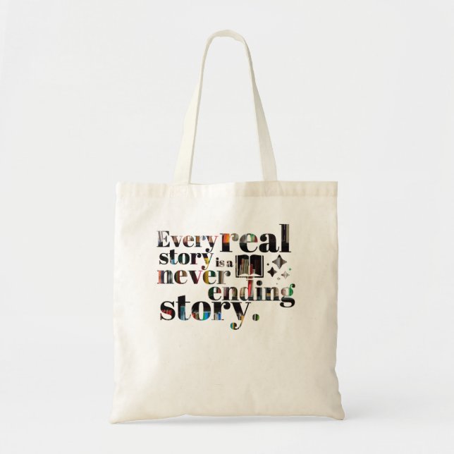 Tote Bag Hommes Femmes Chaque Vraie Histoire Drôle Hommes F (Devant)