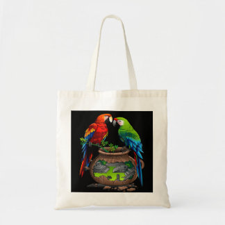 Tote Bag Honduras, Copan maya, loros