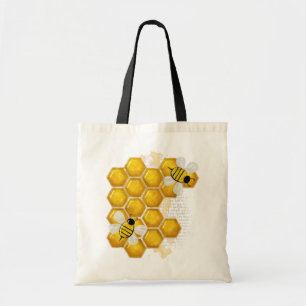 Tote Bag Honey Comb 3D Whimsey