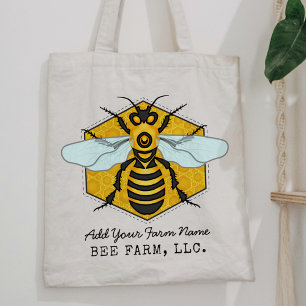 Tote Bag Honeybee Honeypeb Apiary de la ferme d'abeilles Pe