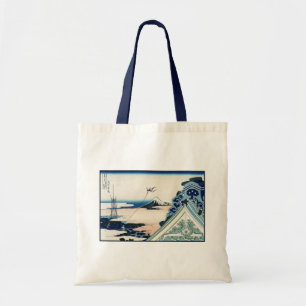 Tote Bag Honganji Temple Vista du Mont Fuji Bois japonais