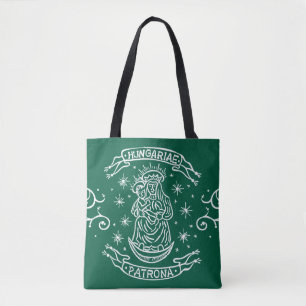 Tote Bag hongrie motif religieux vierge médiévale mary jesu