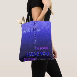Tote Bag Ho'oponopono sous l'eau solaire