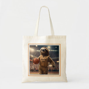 Tote Bag Hoops and Hangs : Le Slam Dunking Sloth,