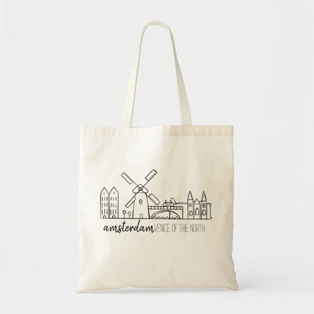 Tote Bag Horizon d'Amsterdam (Devant)