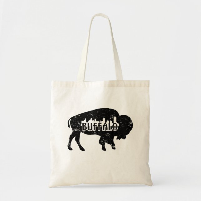 Tote Bag Horizon de Buffalo NY affligé (Devant)
