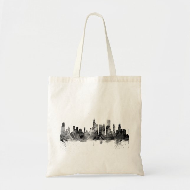 Tote Bag Horizon de Chicago l'Illinois (Devant)