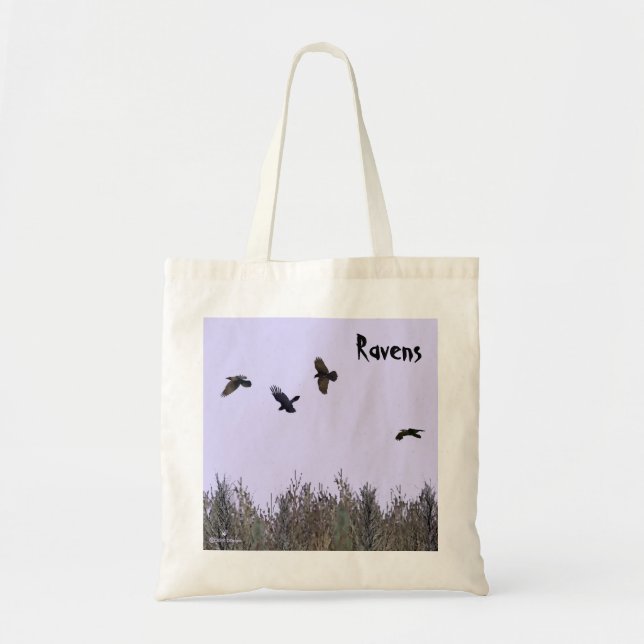 Tote Bag Horloge des ravens (Devant)