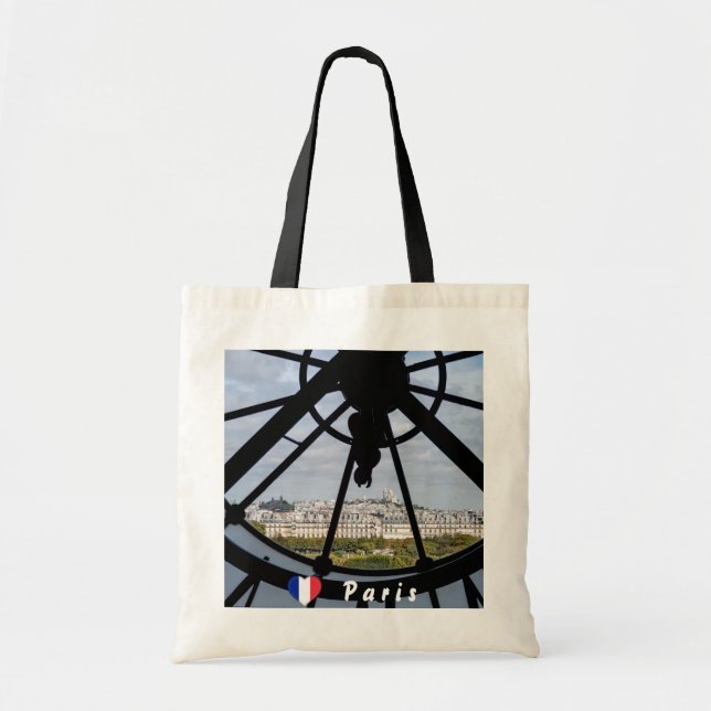 Tote Bag Horloge géante en verre au Musée d'Orsay - Paris (Devant)