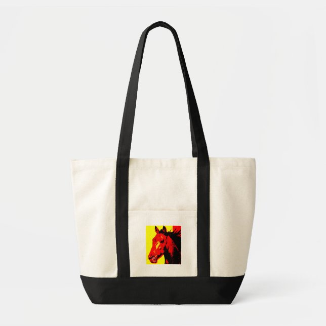 Tote Bag Horse Pop Art (Devant)